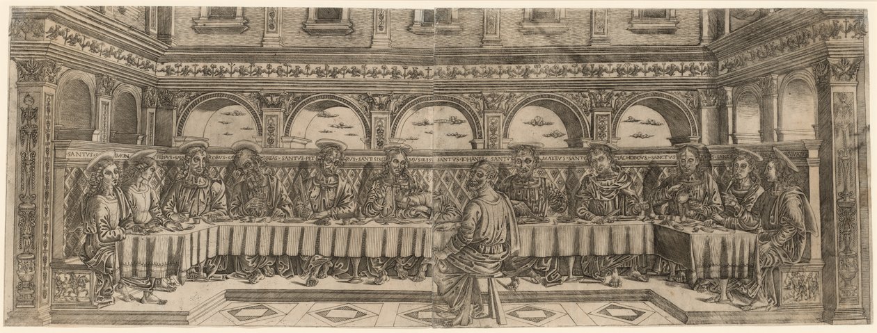 La Cène (paire) - Lucantonio degli Uberti