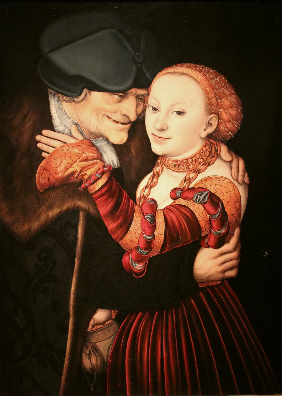 Le vieil amoureux - Lucas Cranach the Elder