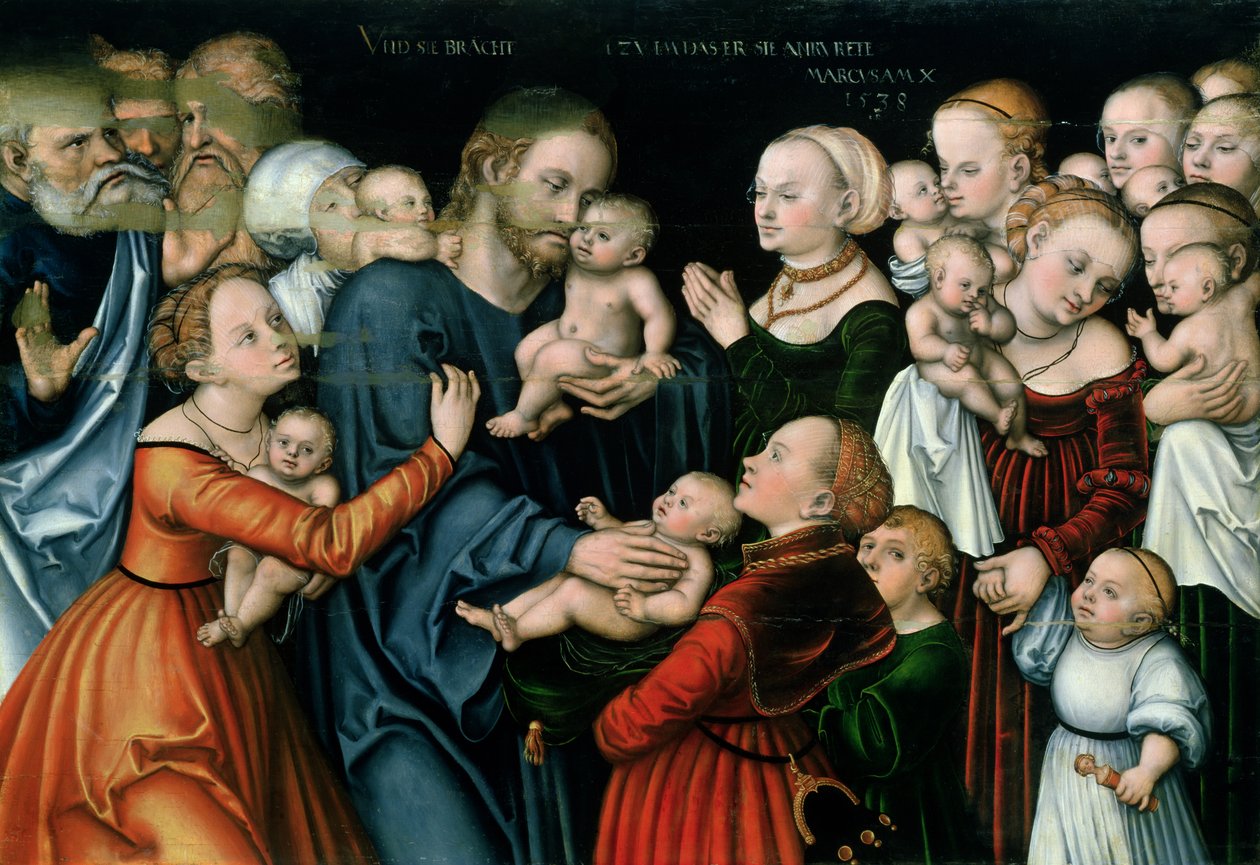 Laissez venir à moi les petits enfants, 1538 - Lucas Cranach the Elder