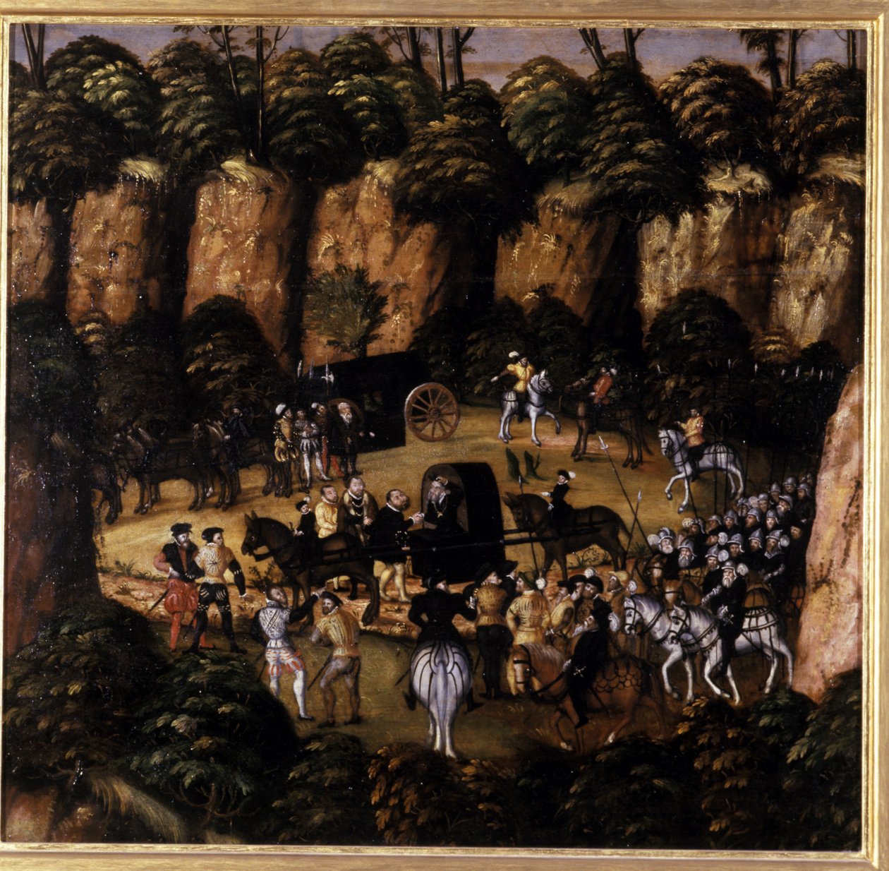 Jean Frédéric le Magnanime et le roi Charles V, 1552 - Lucas Cranach the Elder