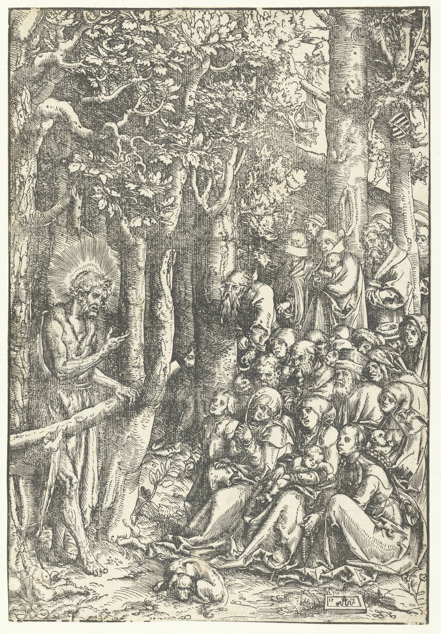 Jean-Baptiste prêchant aux gens - Lucas Cranach