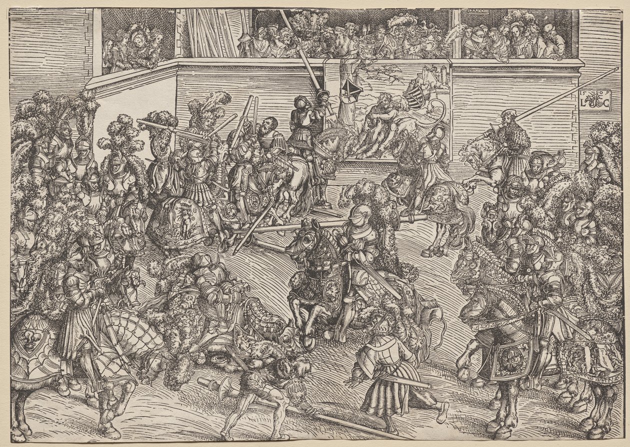 Le Tournoi avec Samson et le Lion - Lucas Cranach