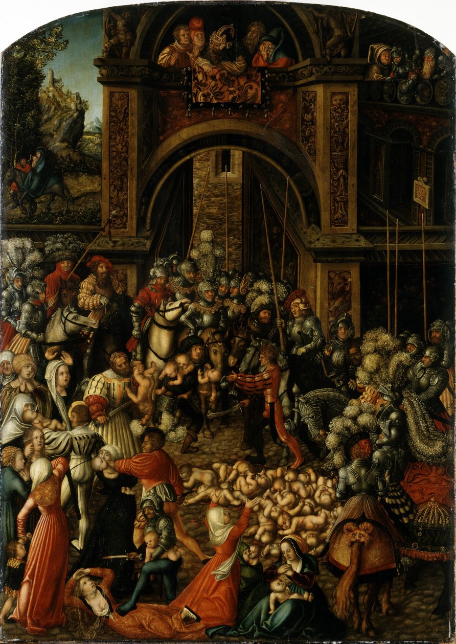 Allemand : Bethlehemitischer Kindermort Le massacre des innocents - Lucas Cranach the Elder