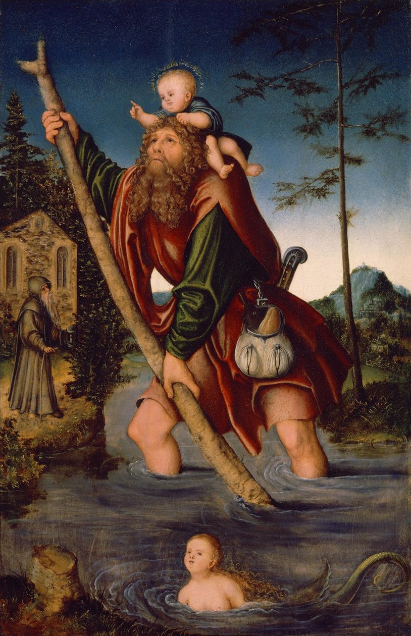 Allemand : Der heilige Christophorus Saint Christopher - Lucas Cranach the Elder