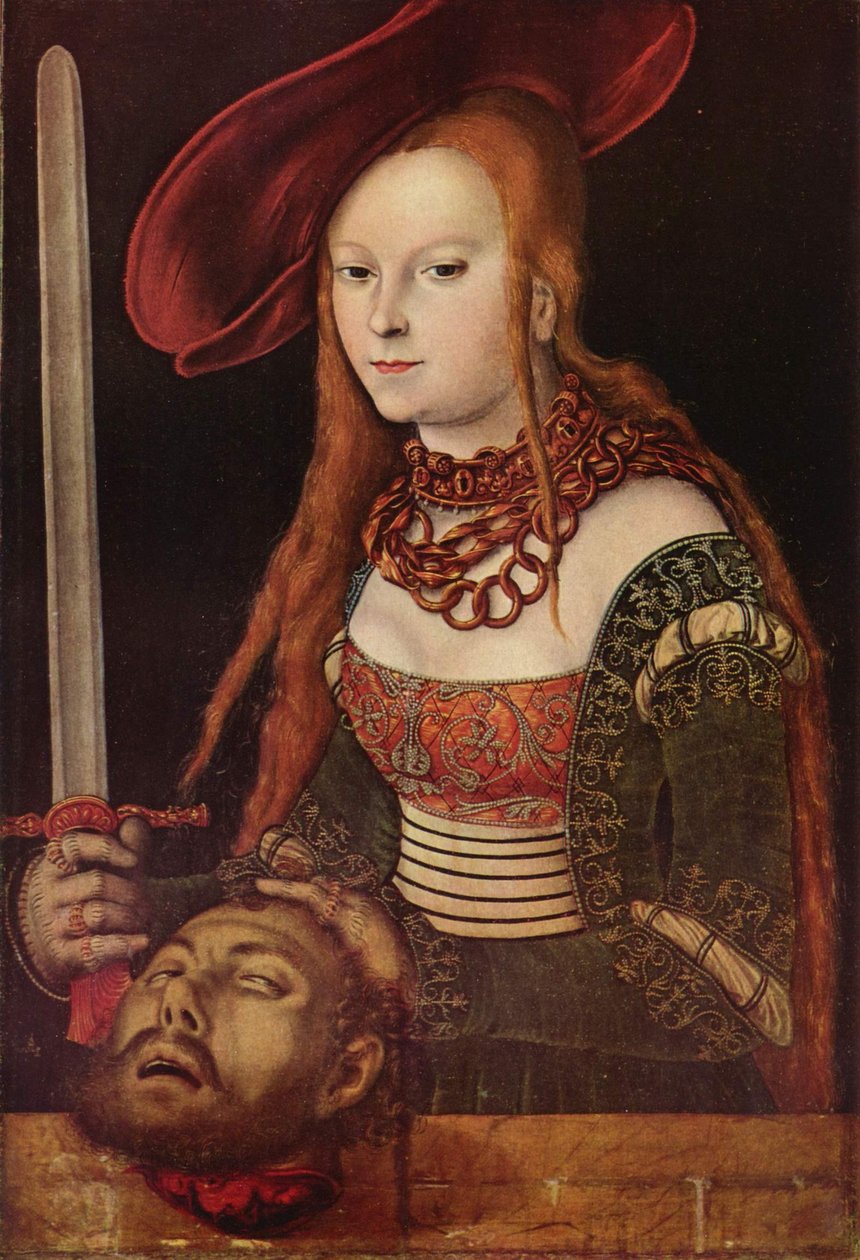Allemand : Judith mit dem Haupte des Holofernes Judith avec la tête d