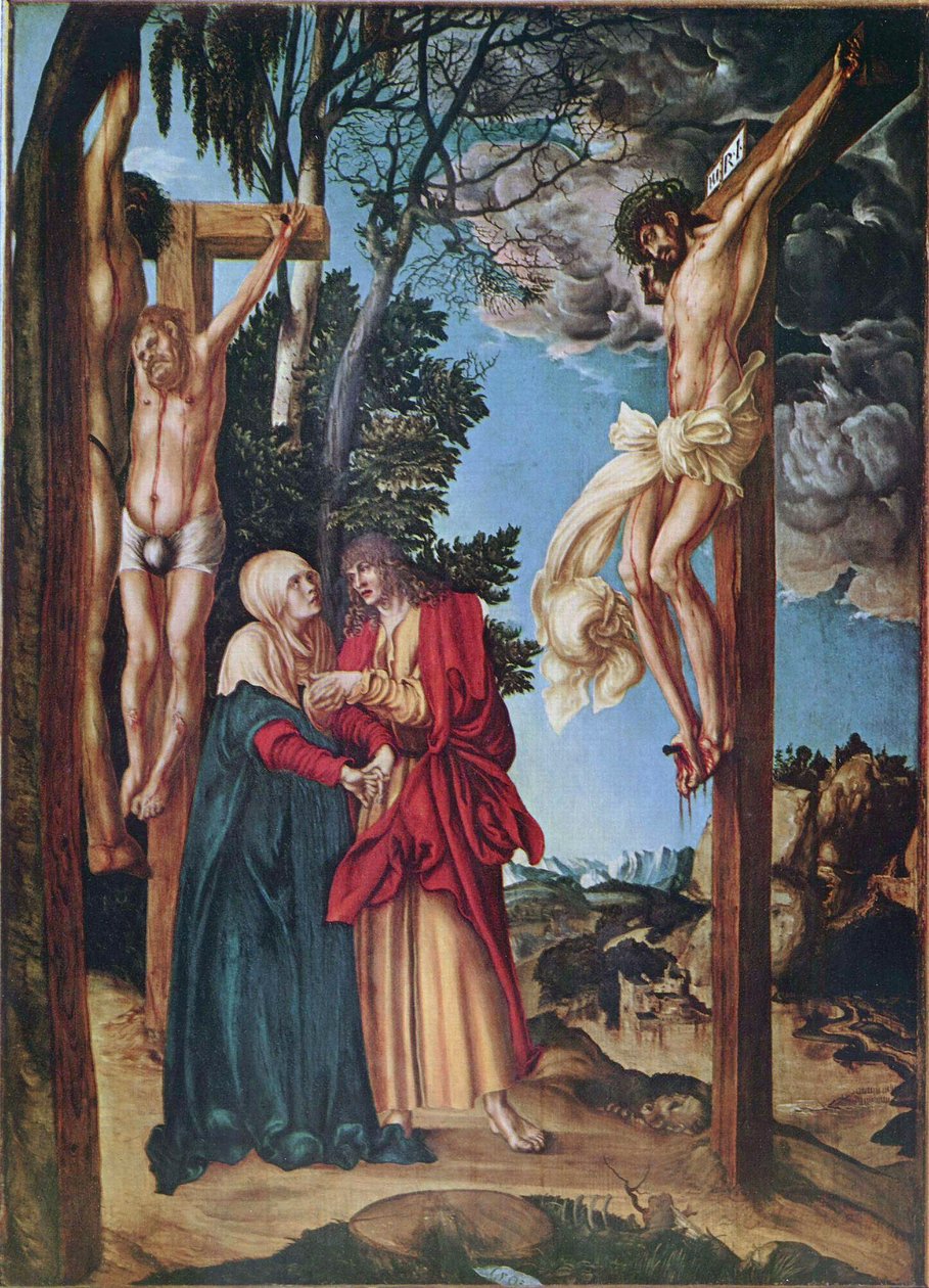 French : Lamentation sous la croix The Crucifixion - Lucas Cranach the Elder