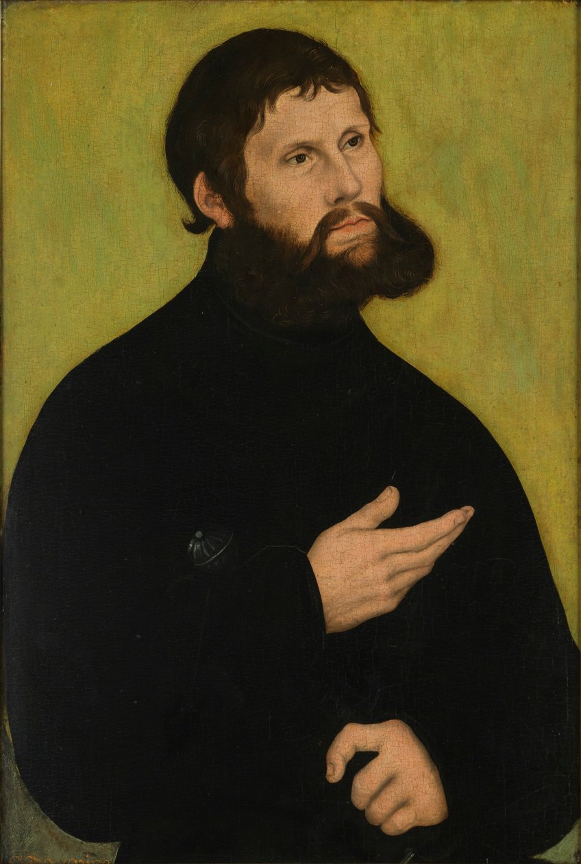 Allemand : Martin Luther als Junker Jörg Portrait de Martin Luther en tant que Junker Jörg - Lucas Cranach the Elder