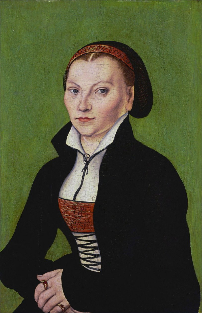 Katharina de Bora, en demi-longueur, tournée vers la gauche - Lucas Cranach the Elder