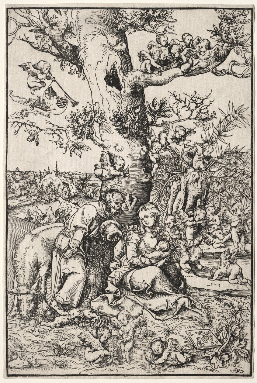 Repos pendant la fuite en Égypte, 1509 - Lucas Cranach the Elder