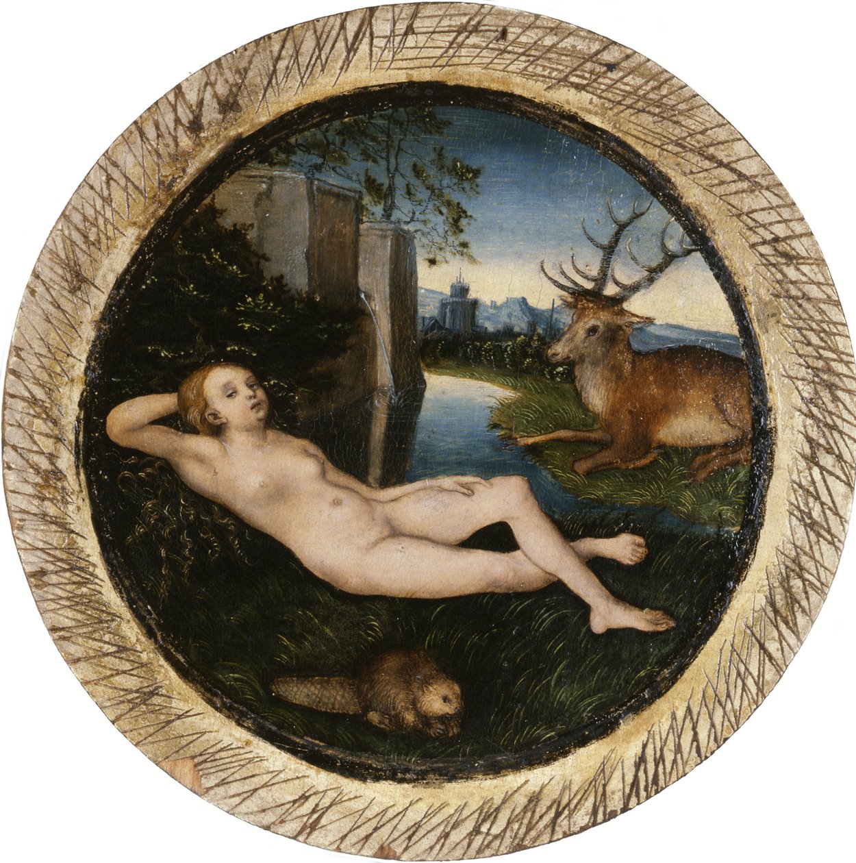 La Nymphe du printemps - Lucas Cranach the Elder