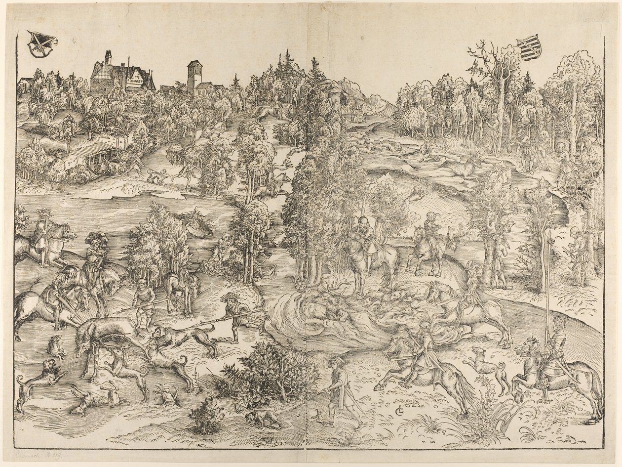 La chasse au cerf - Lucas Cranach the Elder