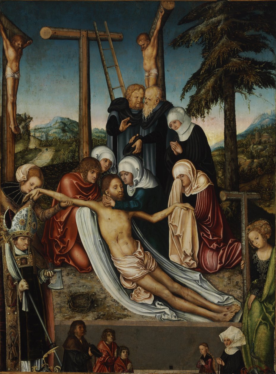 La lamentation sur le Christ mort - Lucas Cranach the Elder