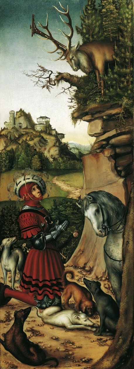 La vision de saint Eustache - Lucas Cranach the Elder