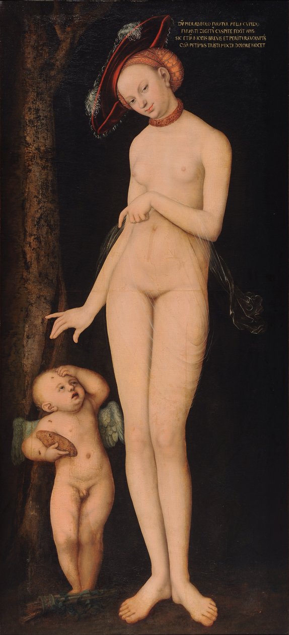 Vénus et Cupidon, le voleur de miel - Lucas Cranach the Elder