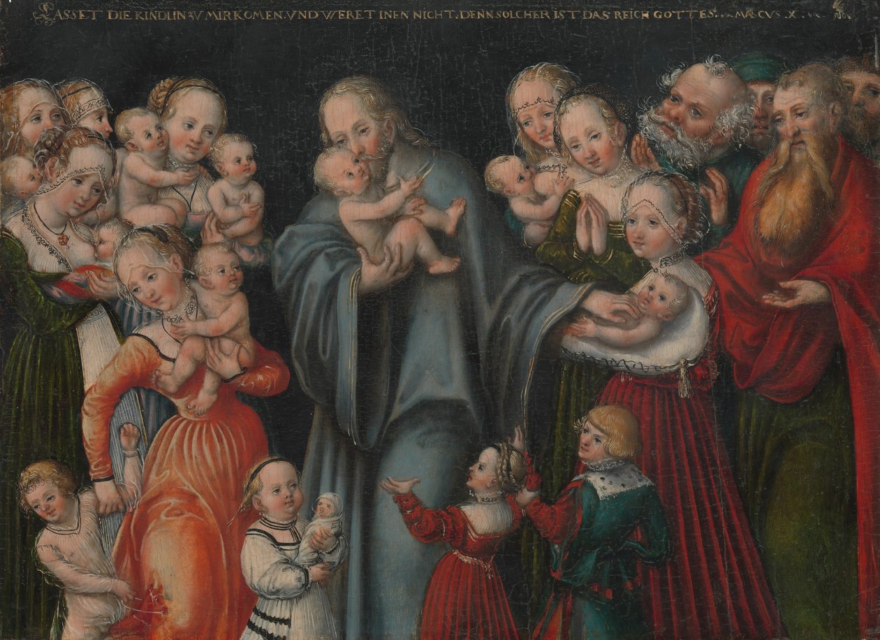 Christ Bénissant les Enfants, vers 1545-50 - Lucas Cranach the Younger