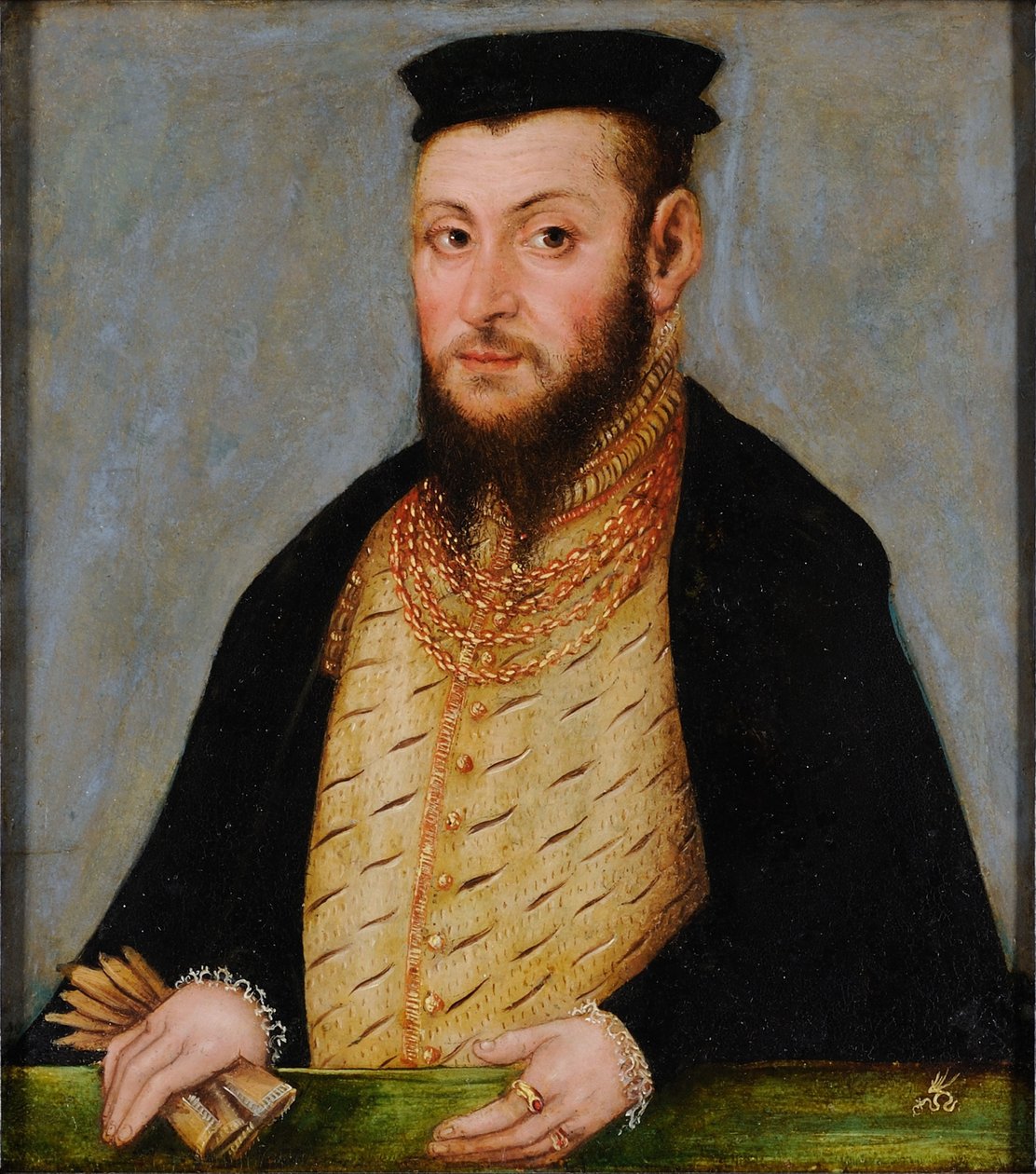 Polonais : Portrait de Zygmunta Augusta (1520-1572), króla Polski Sigismund II Augustus. - Lucas Cranach the Younger