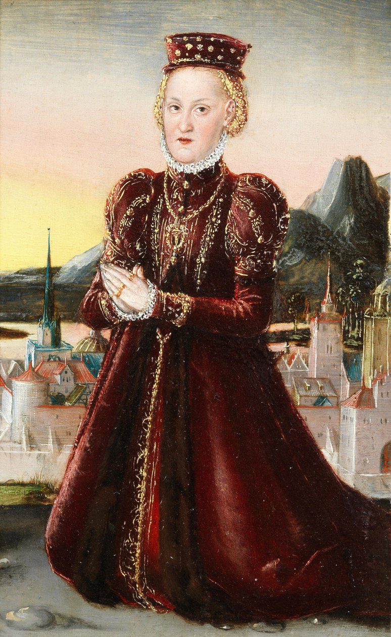 Portrait de la princesse Agnes Gräfin von Barby - Lucas Cranach the Younger