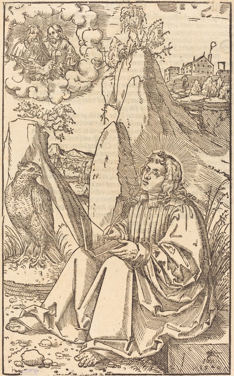 Saint Jean dans un paysage - Lucas Cranach the Younger