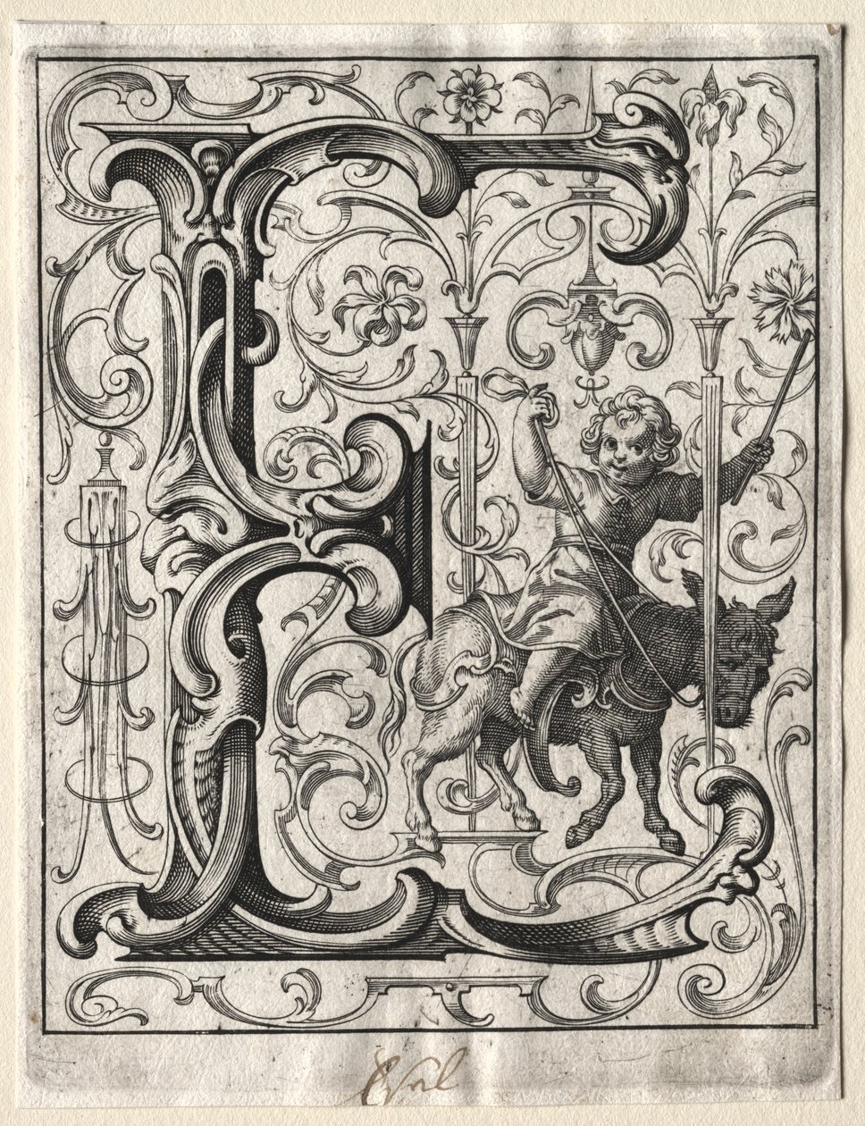 Nouveau livret ABC : E, 1627 - Lucas Kilian