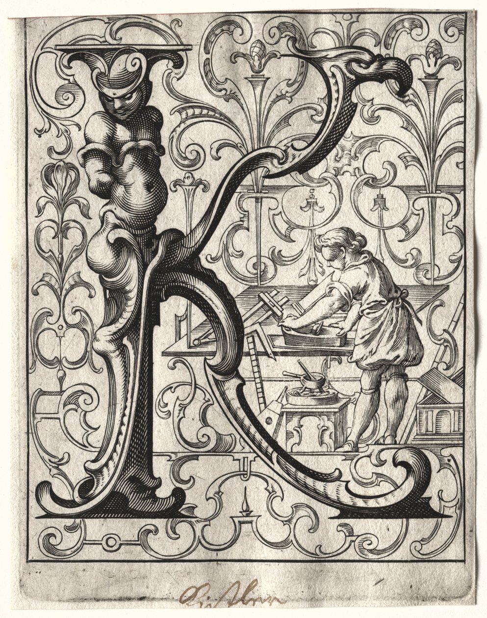 Nouveau livret ABC : K, 1627 - Lucas Kilian