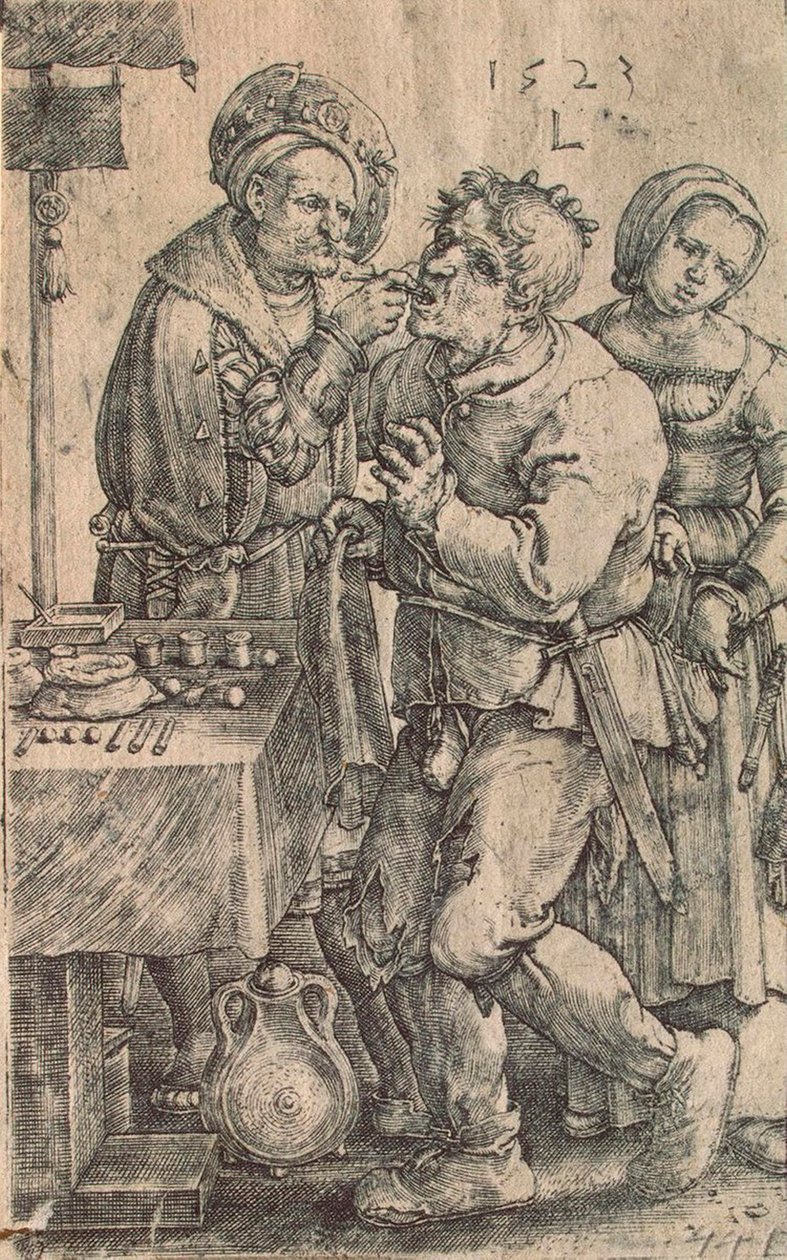 Dentiste, 1523 - Lucas Leyden van