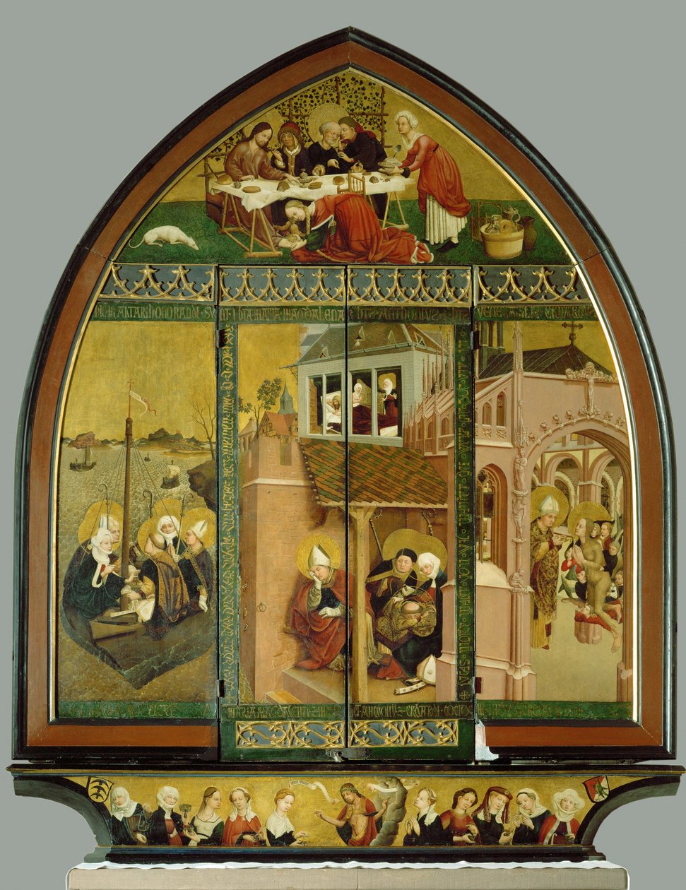 Autel de la Madeleine (tempera sur parchemin) - Lucas Moser