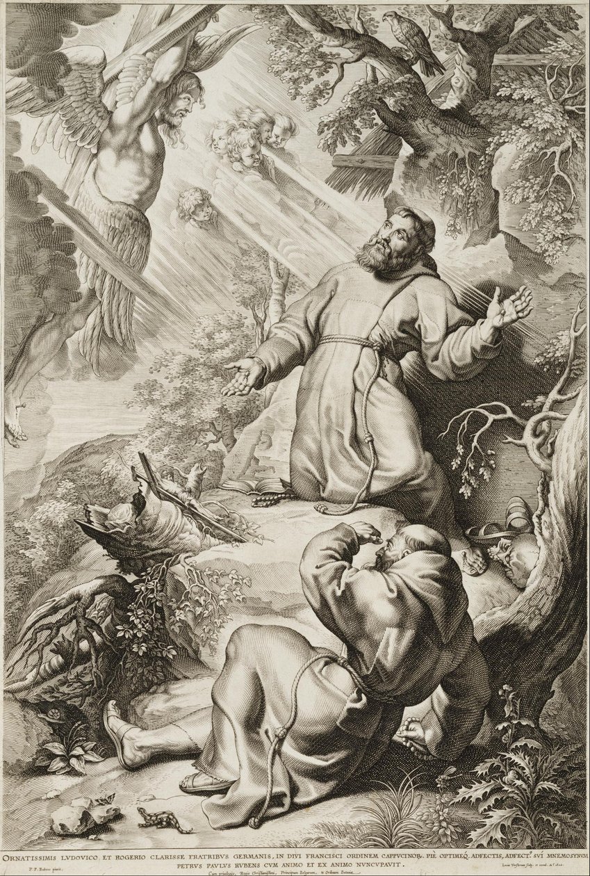 Saint François recevant les stigmates - Lucas Vorsterman the Elder