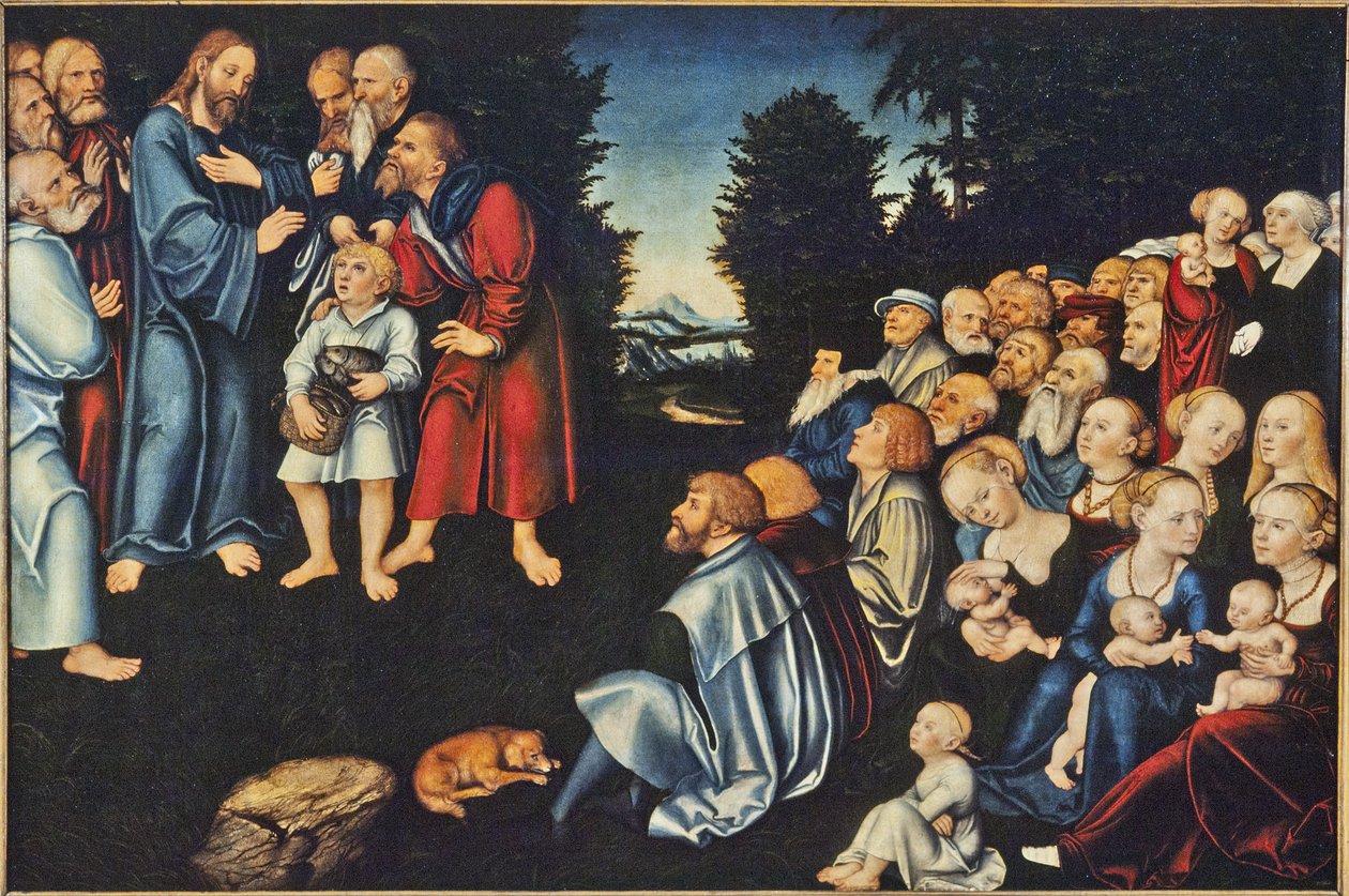 La multiplication des pains - Lucas the Elder Cranach