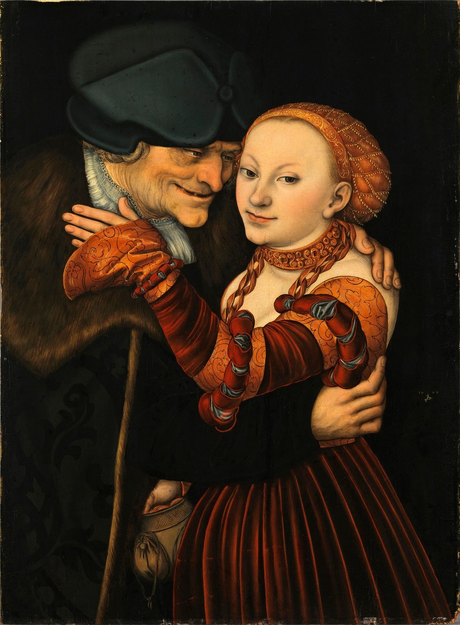Le couple mal assorti - Lucas the Elder Cranach