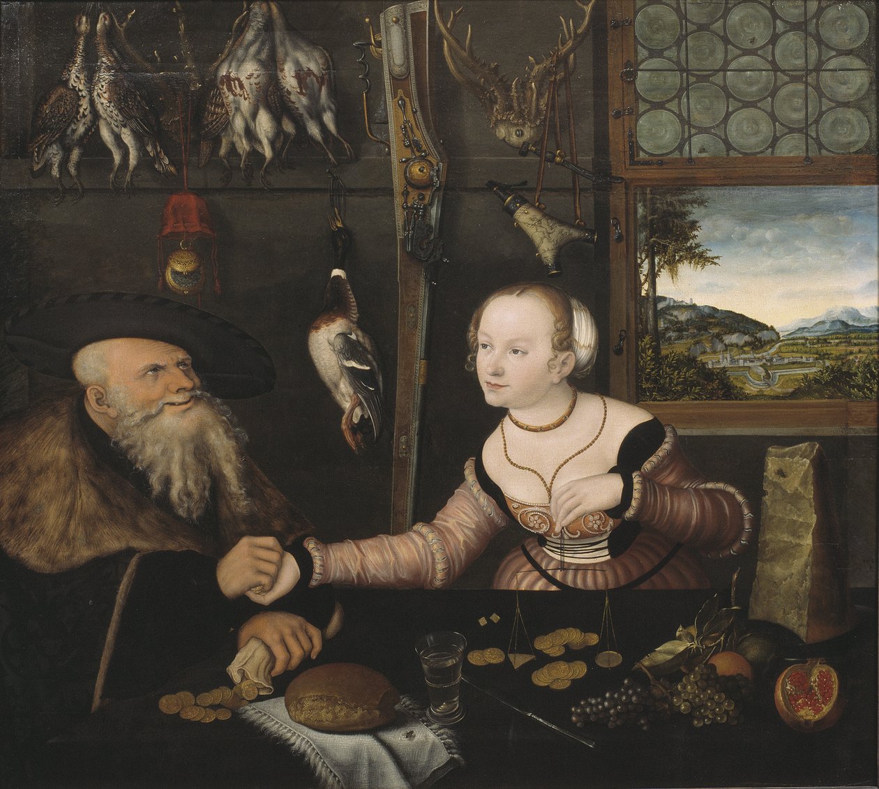 Le couple mal assorti - Lucas the Elder Cranach