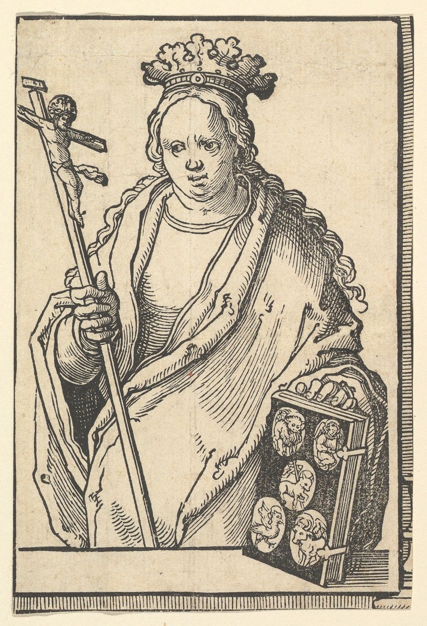 Ecclesia Christi Faith, de la série des Sibylles, vers 1530 - Lucas van Leyden