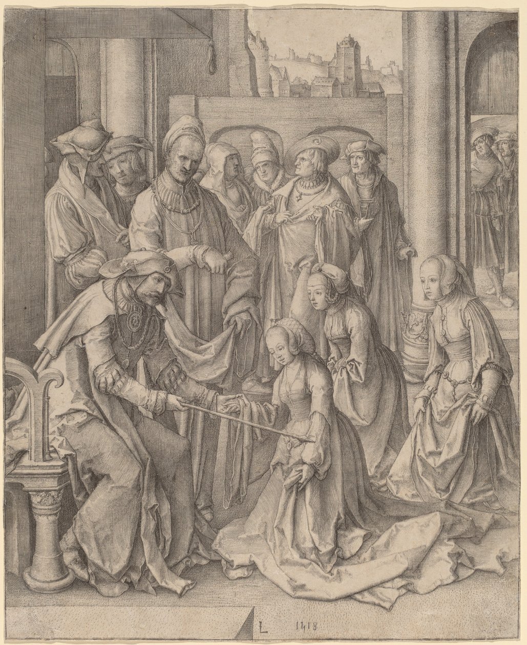 Esther devant Assuérus - Lucas van Leyden