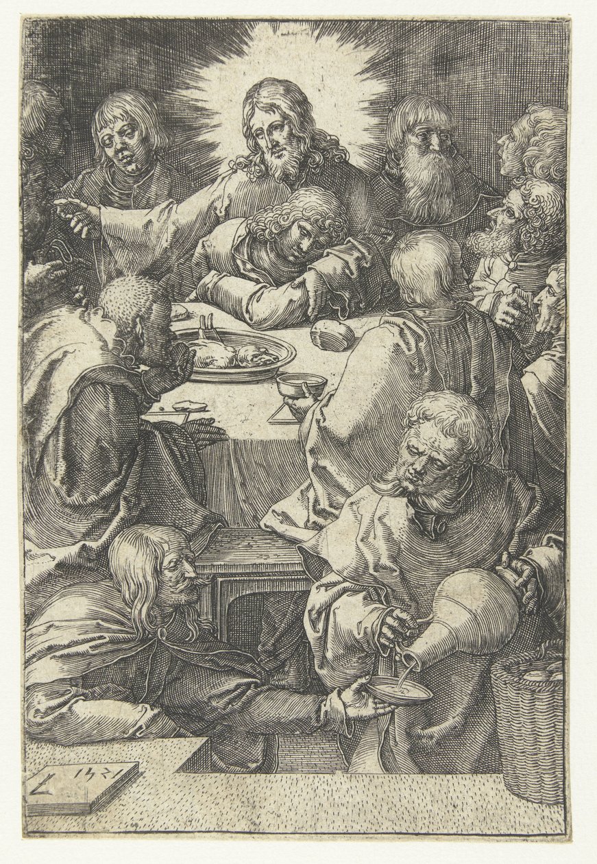 La Cène (La petite Passion) - Lucas van Leyden