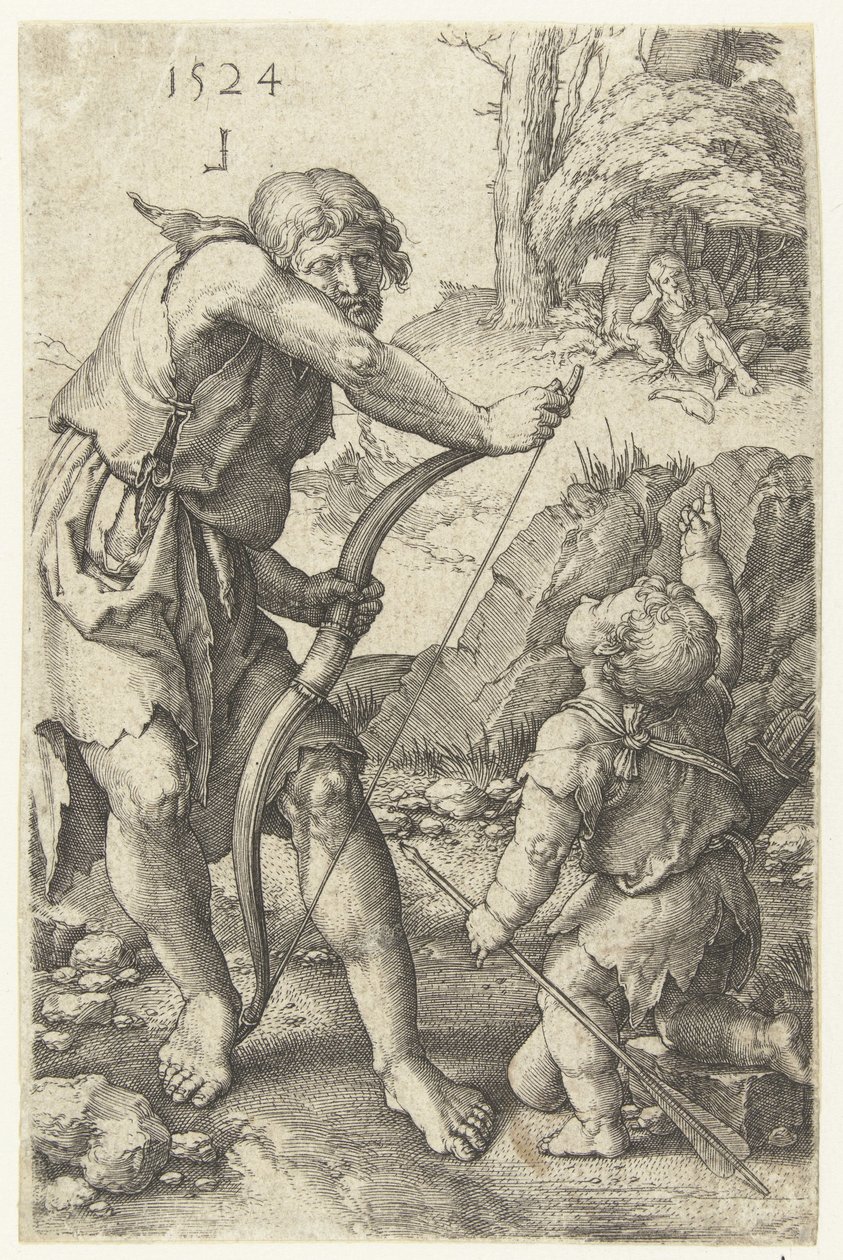 Lamech et Caïn - Lucas van Leyden