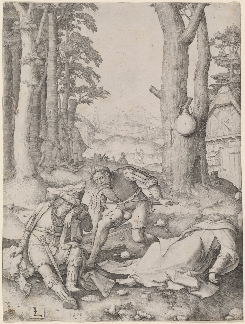 Mahomet et le moine Sergius - Lucas van Leyden