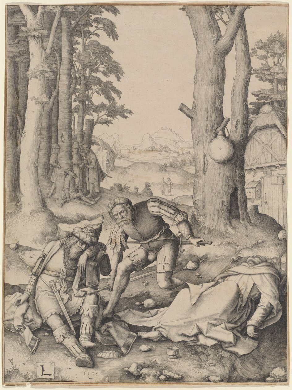 Mahomet et le moine Sergius - Lucas van Leyden