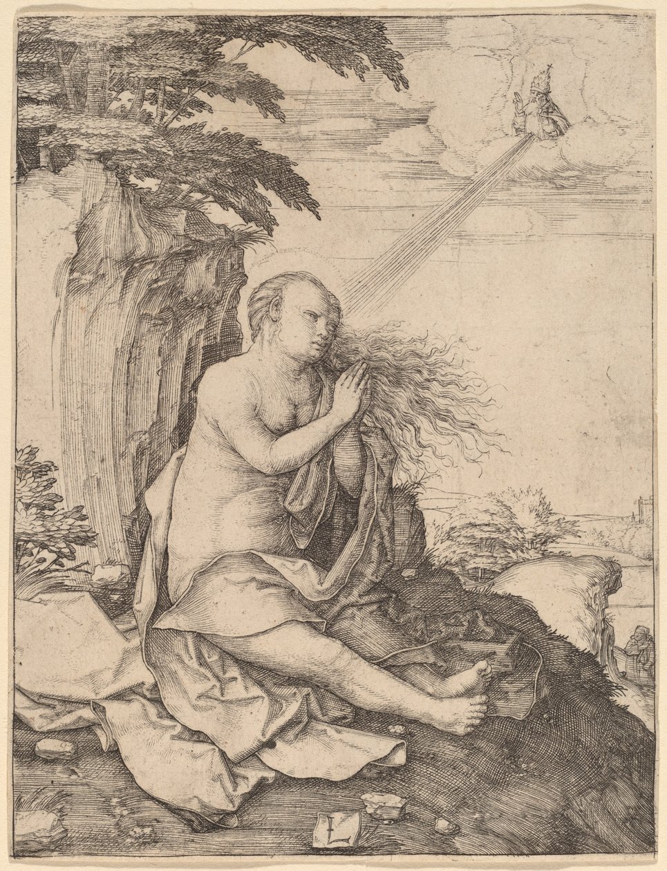 Sainte Marie-Madeleine dans le désert - Lucas van Leyden