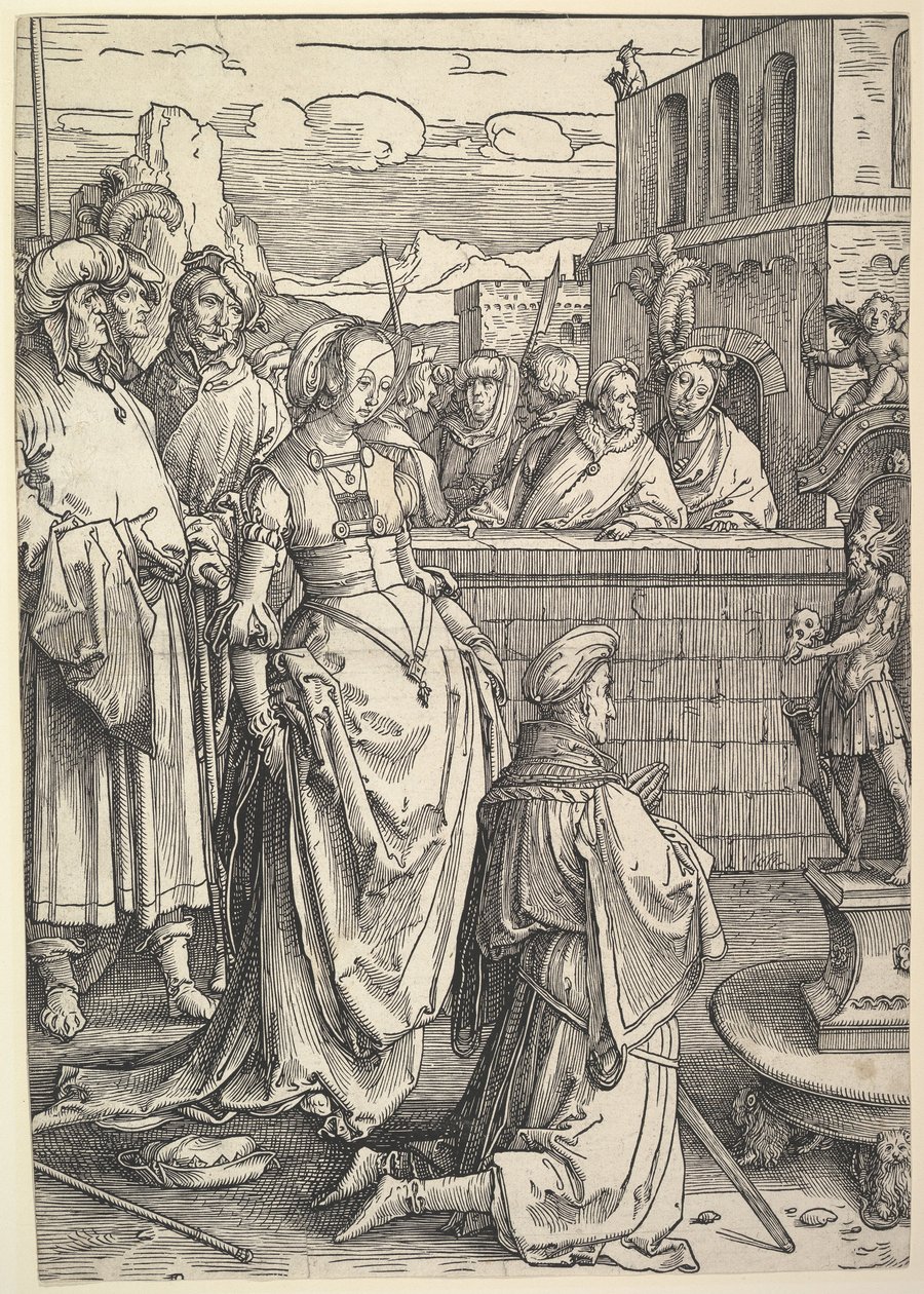 Salomon adorant une idole, vers 1514 - Lucas van Leyden