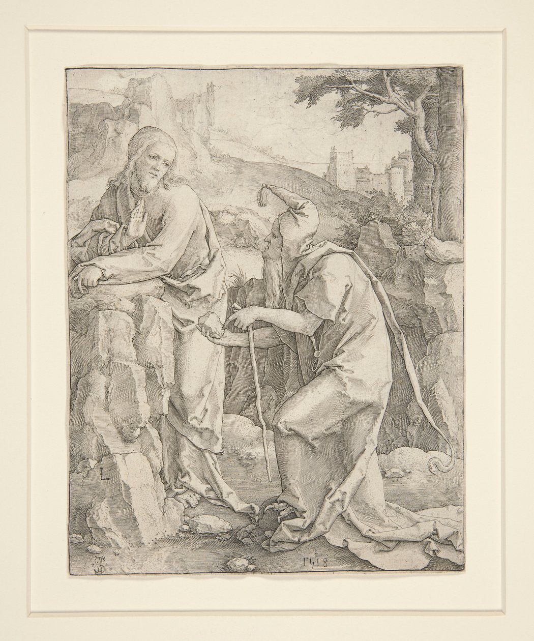 La Tentation du Christ - Lucas van Leyden