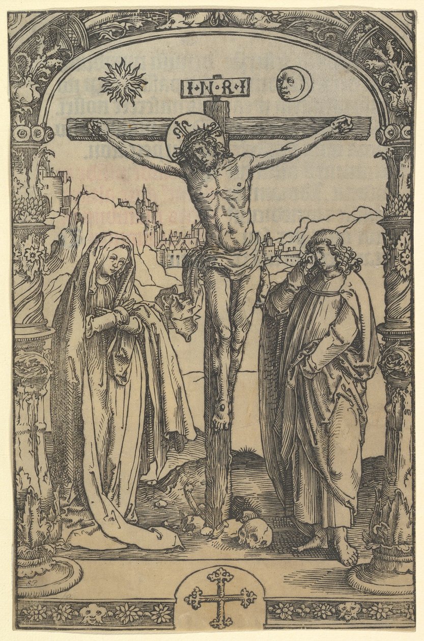 La Crucifixion utilisée dans Missale Traiectense Utrecht Missal, Leiden, 1514 - Lucas van Leyden