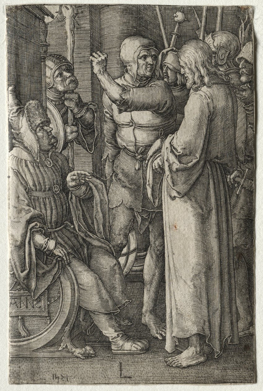 La Passion : Le Christ devant le grand prêtre - Lucas van Leyden