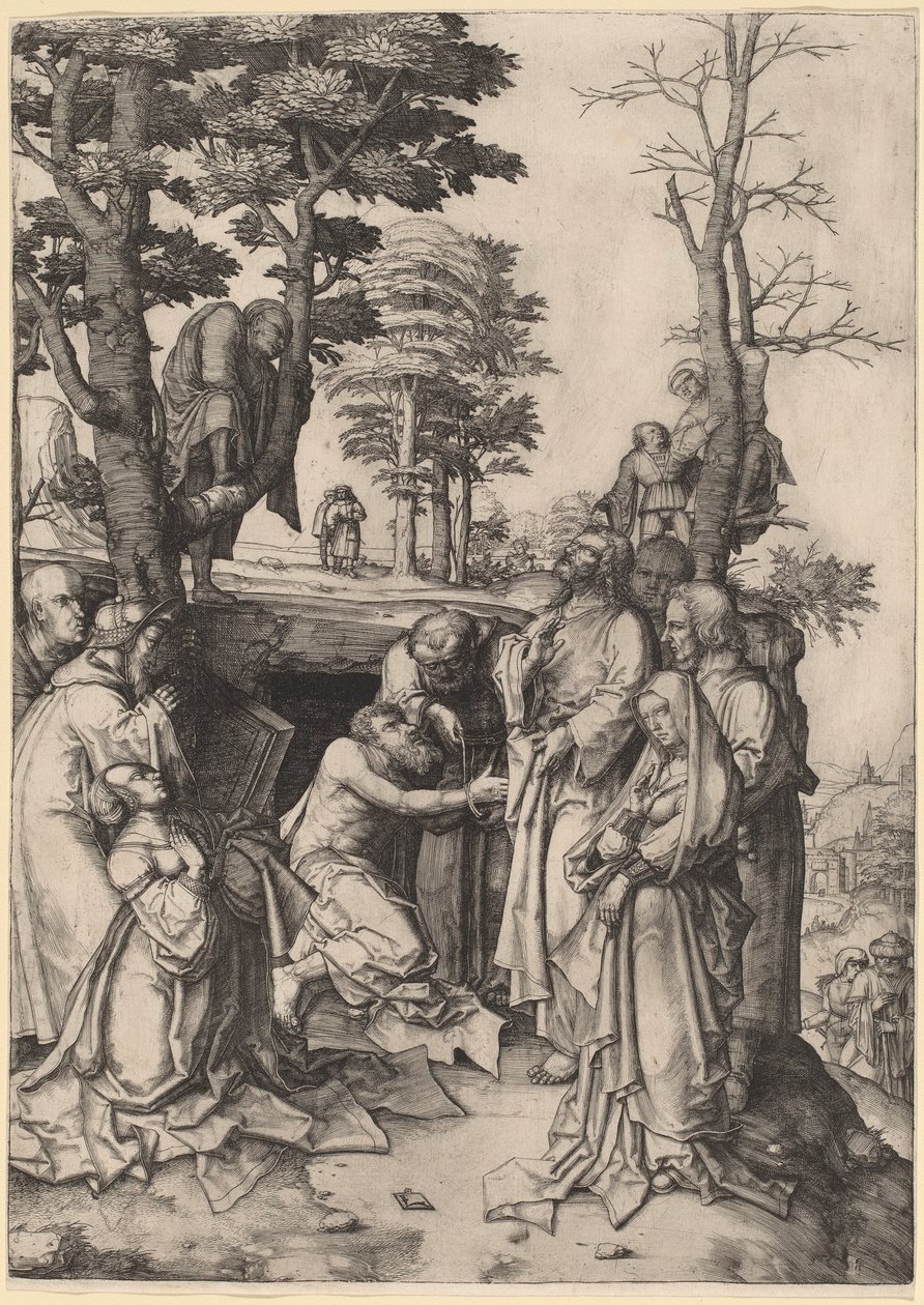 La résurrection de Lazare - Lucas van Leyden
