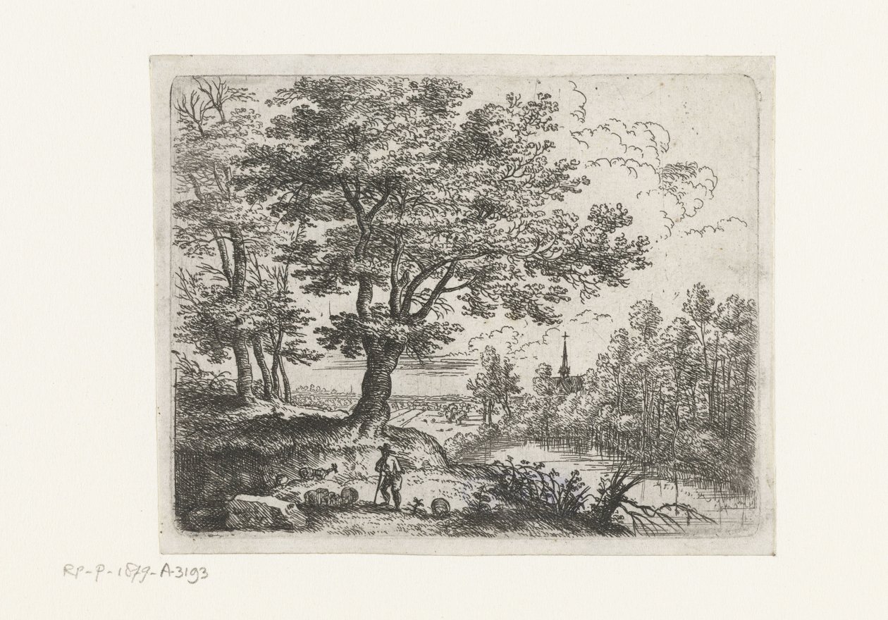 Paysage avec un berger - Lucas van Uden