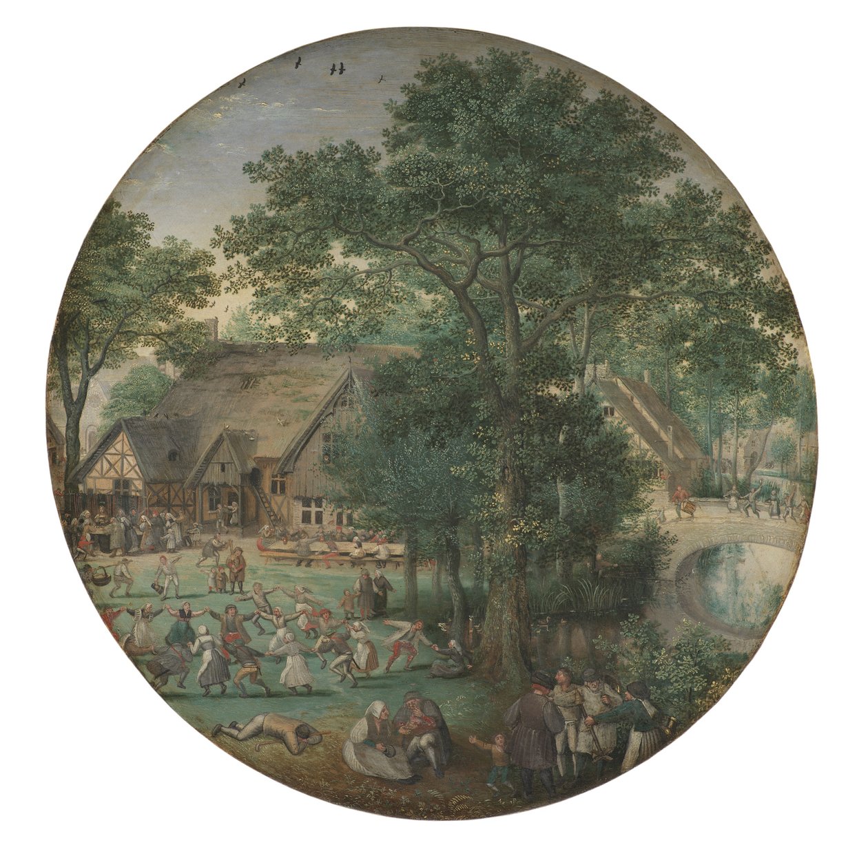 Mariage paysan. La danse de mariage en plein air - Lucas van Valckenborch