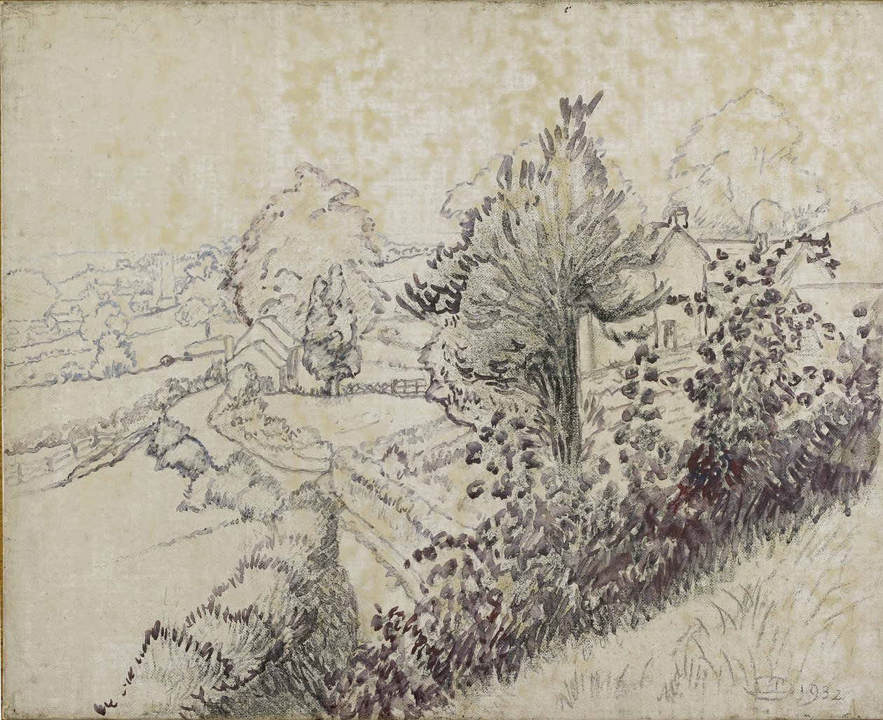 Vue de Leintwardine, 1932 - Lucien Pissarro