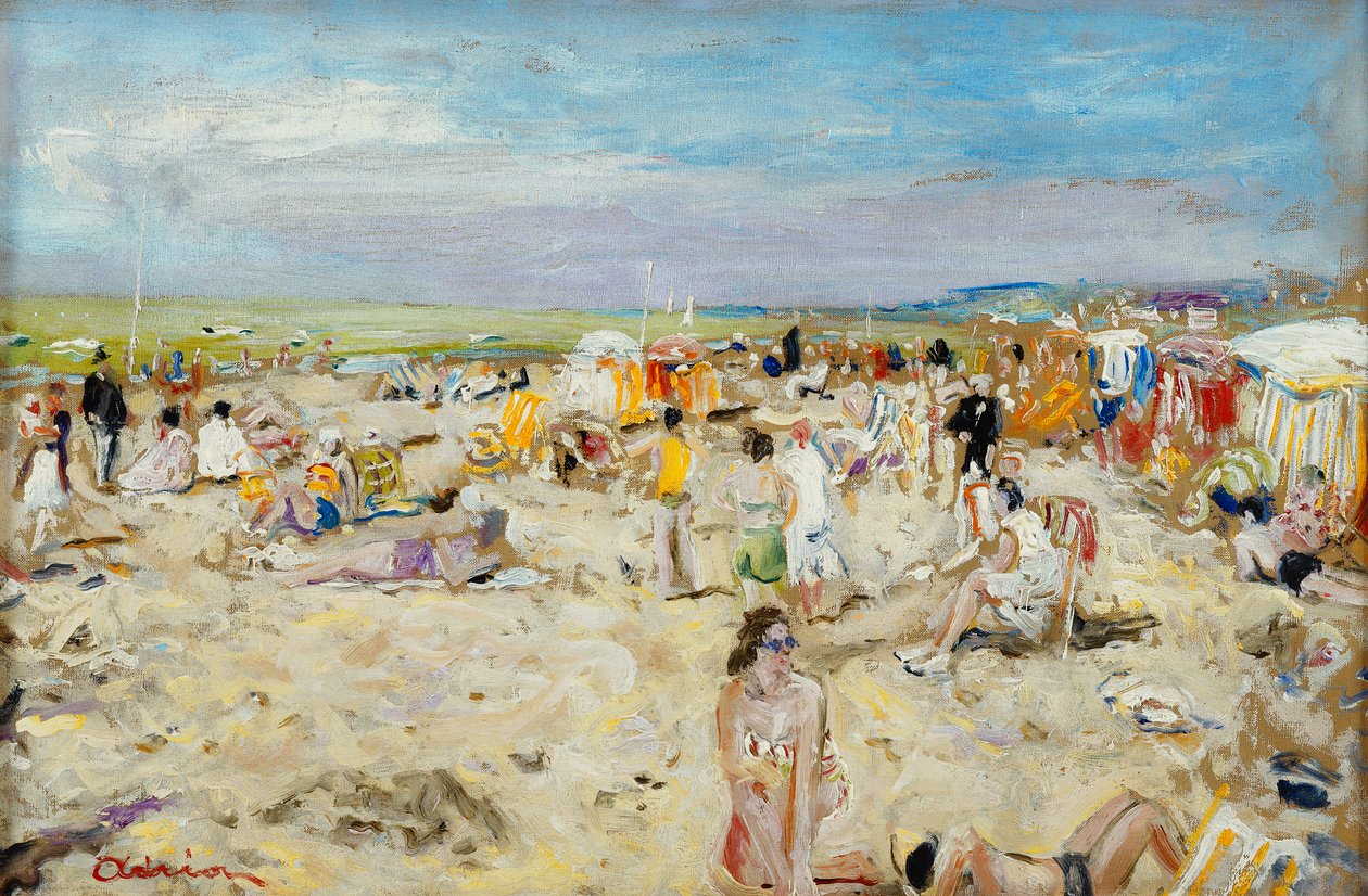 Sur la plage - Lucien Adrion