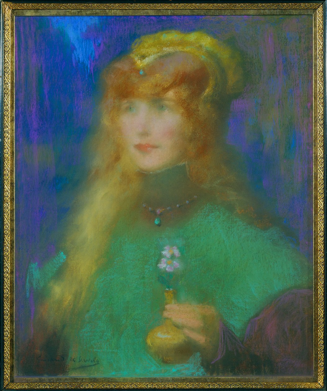 Princesse aux orchidées - Lucien Guirand de Scevola