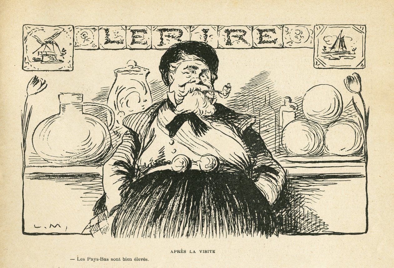 Illustration dans Le Rire, 08/06/12 - Après la visite du Président - Fallières Armand (1841-1931) - Lucien Metivet