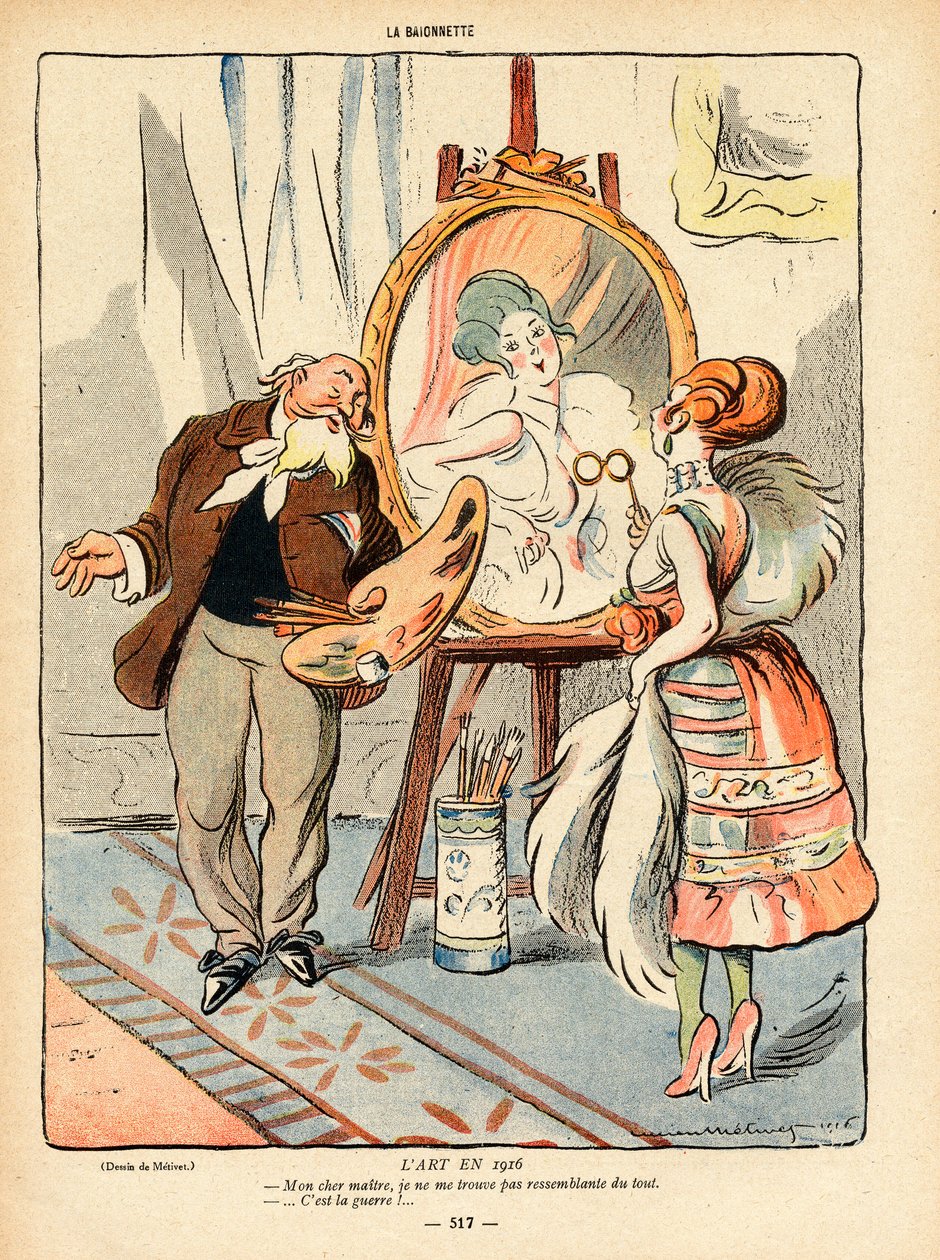 La Baionnette, Satirique en couleurs - Lucien Metivet