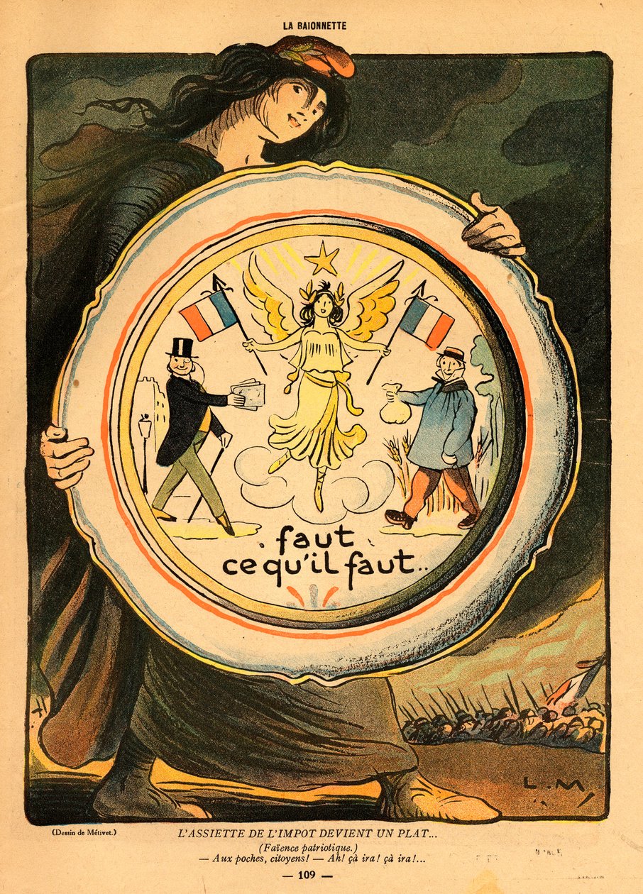 La Baionnette, Satirique en couleurs - Lucien Metivet